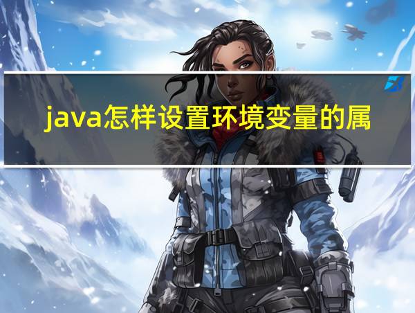 java怎样设置环境变量的属性的相关图片