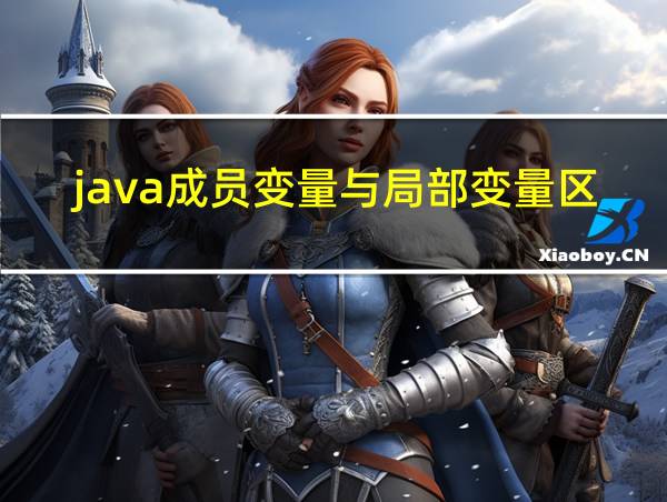 java成员变量与局部变量区别的相关图片