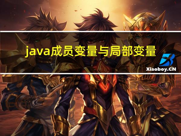 java成员变量与局部变量的相关图片