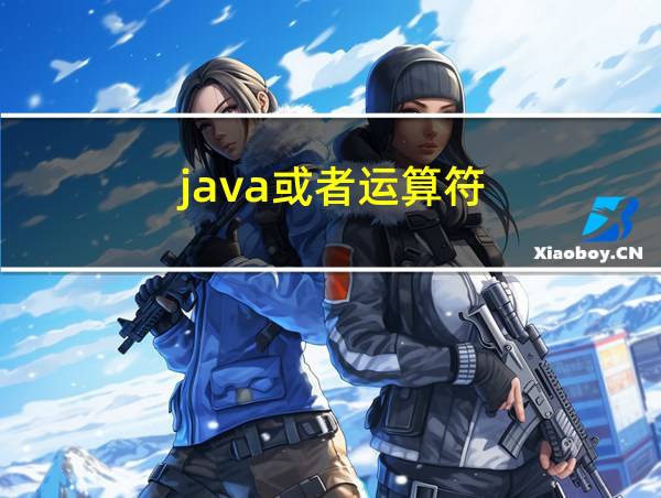 java或者运算符的相关图片