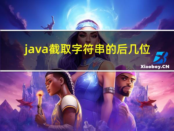 java截取字符串的后几位的相关图片