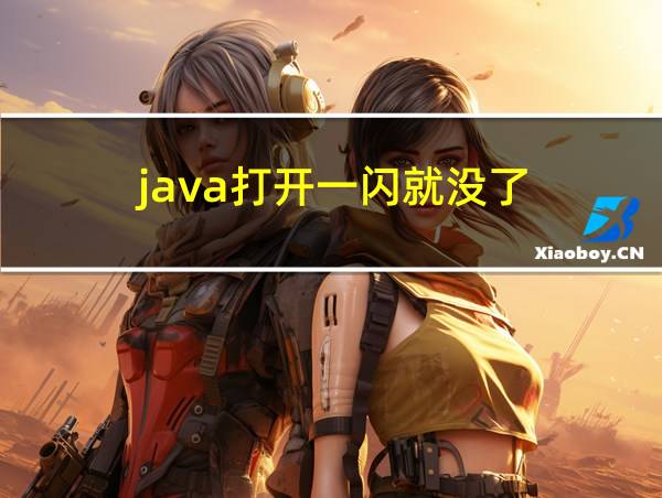 java打开一闪就没了的相关图片