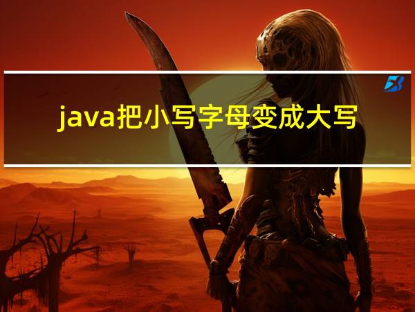 java把小写字母变成大写的相关图片