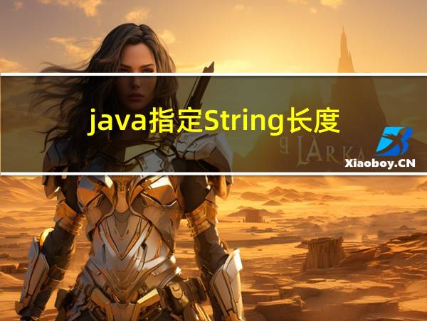 java指定String长度的相关图片