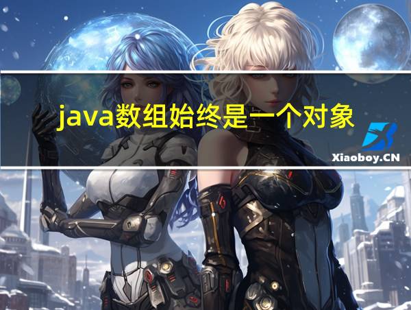 java数组始终是一个对象的相关图片