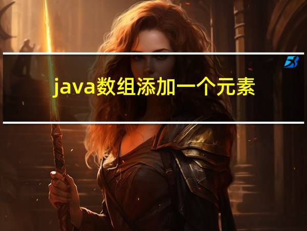 java数组添加一个元素的相关图片