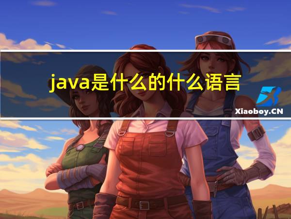 java是什么的什么语言的相关图片