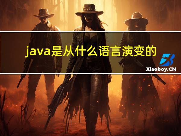 java是从什么语言演变的的相关图片