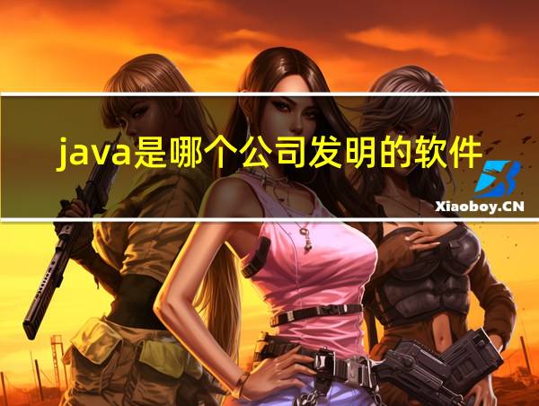 java是哪个公司发明的软件的相关图片