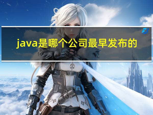 java是哪个公司最早发布的的相关图片