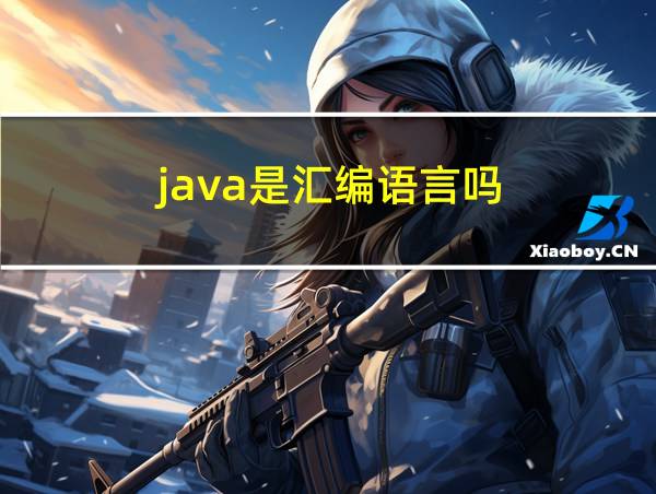 java是汇编语言吗的相关图片