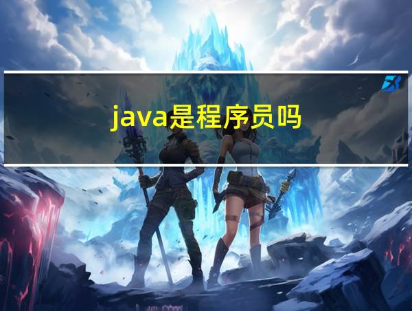 java是程序员吗的相关图片