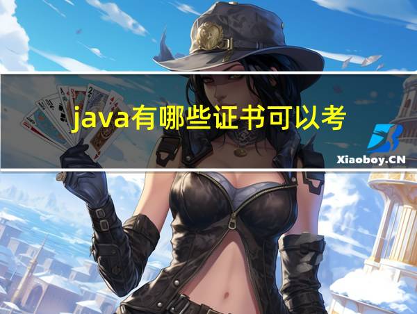 java有哪些证书可以考的相关图片