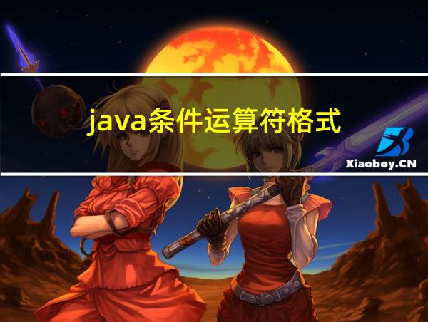 java条件运算符格式的相关图片