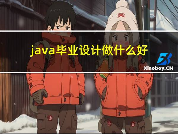 java毕业设计做什么好的相关图片