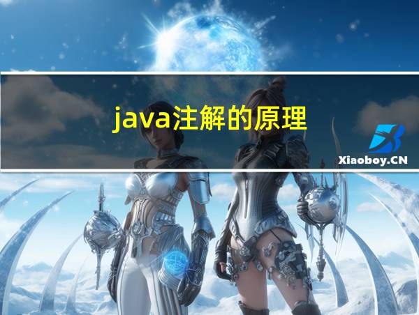 java注解的原理的相关图片