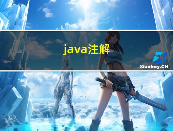 java注解的相关图片