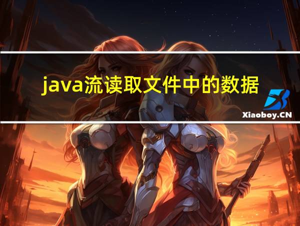 java流读取文件中的数据的相关图片