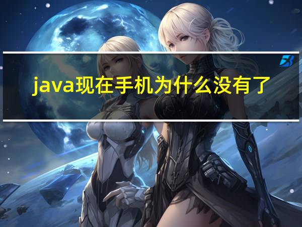 java现在手机为什么没有了的相关图片