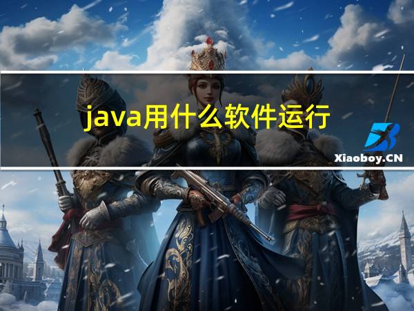 java用什么软件运行的相关图片