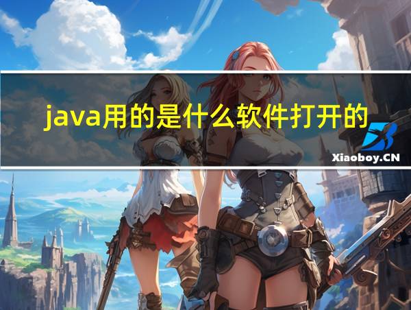 java用的是什么软件打开的的相关图片