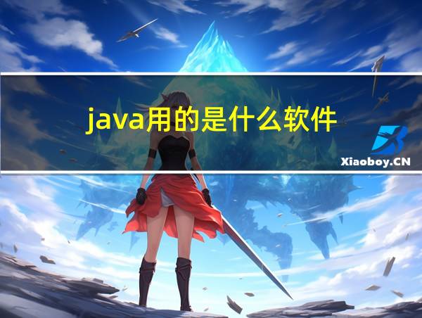 java用的是什么软件的相关图片