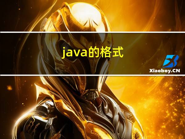 java的格式的相关图片