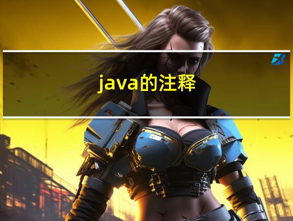 java的注释的相关图片