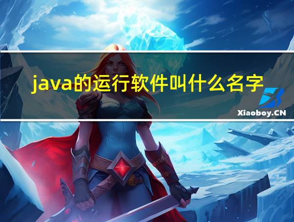 java的运行软件叫什么名字的相关图片