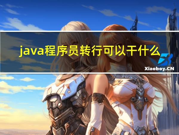 java程序员转行可以干什么的相关图片