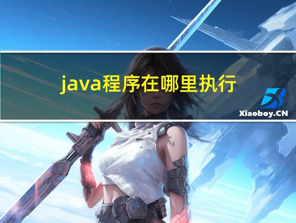 java程序在哪里执行的相关图片