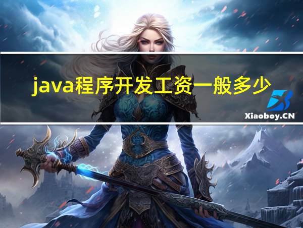 java程序开发工资一般多少的相关图片