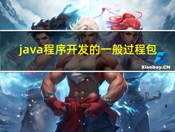 java程序开发的一般过程包括的相关图片