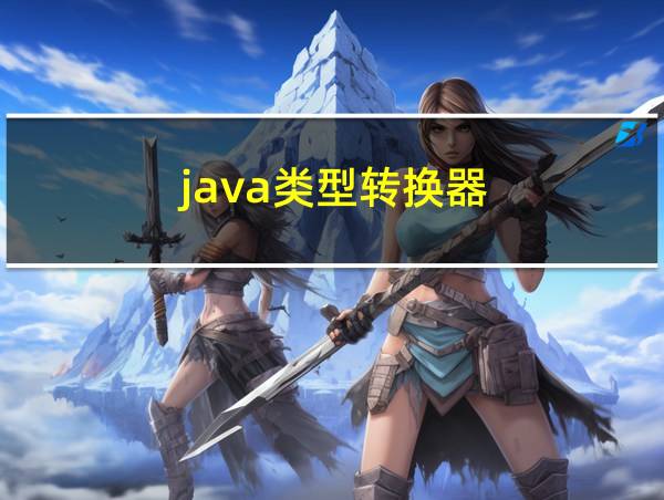 java类型转换器的相关图片