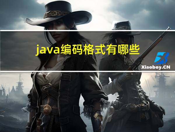 java编码格式有哪些的相关图片