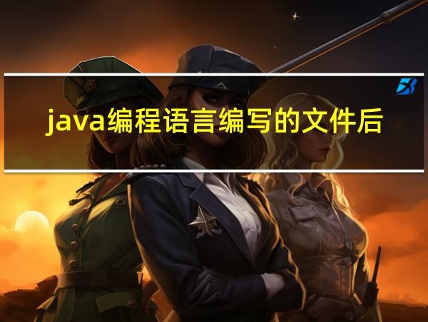 java编程语言编写的文件后缀为的相关图片