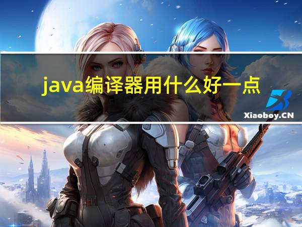 java编译器用什么好一点的相关图片