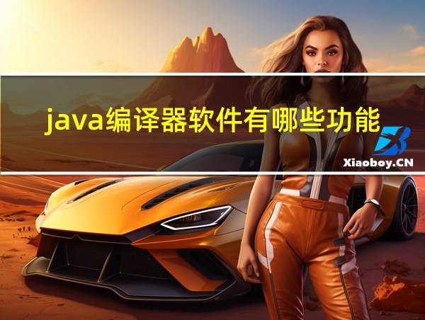 java编译器软件有哪些功能的相关图片