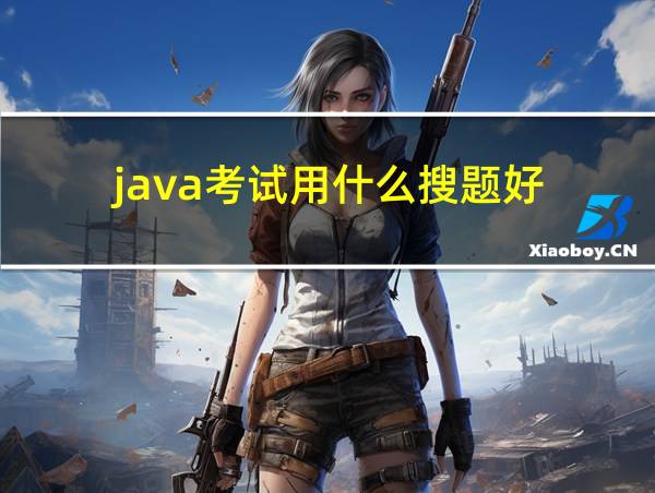 java考试用什么搜题好的相关图片