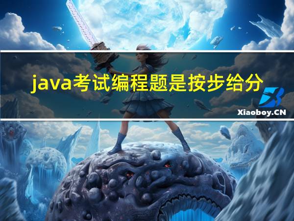 java考试编程题是按步给分吗的相关图片