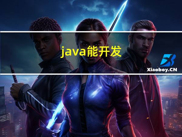 java能开发的相关图片