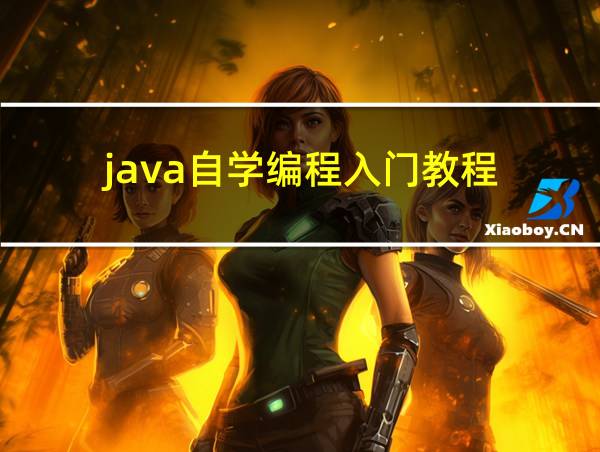 java自学编程入门教程的相关图片