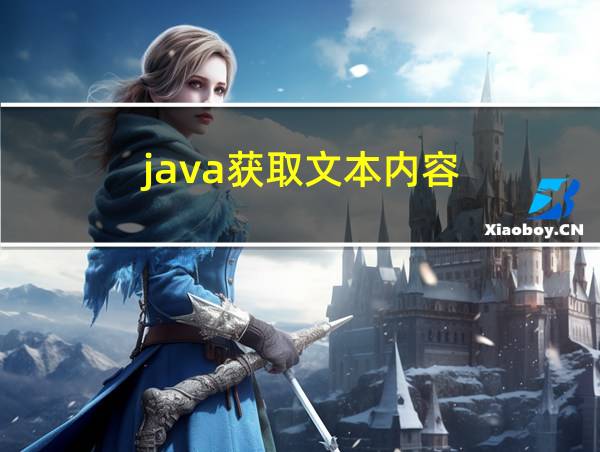 java获取文本内容的相关图片