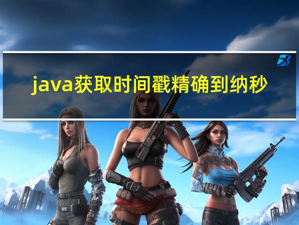 java获取时间戳精确到纳秒的相关图片