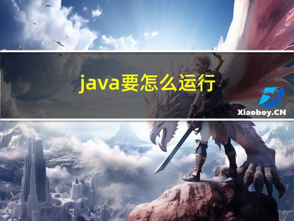 java要怎么运行的相关图片