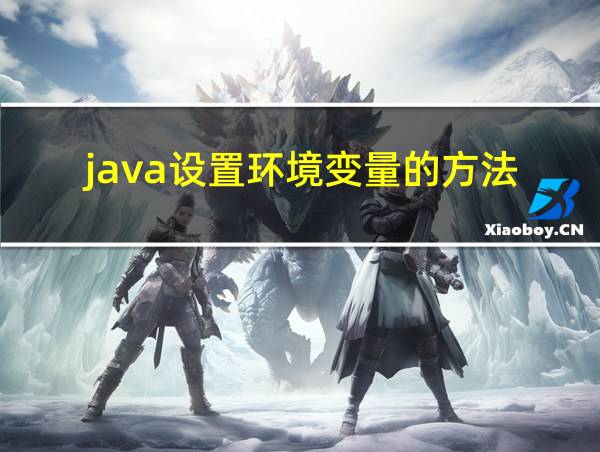 java设置环境变量的方法的相关图片