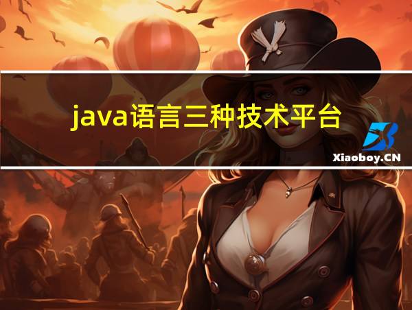 java语言三种技术平台的相关图片