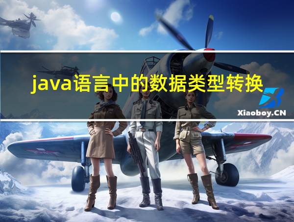 java语言中的数据类型转换包括哪两种的相关图片