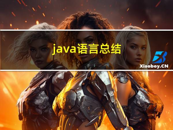 java语言总结的相关图片