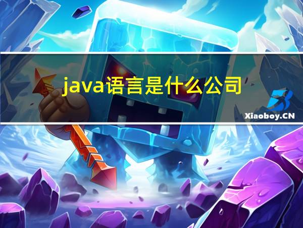 java语言是什么公司的相关图片